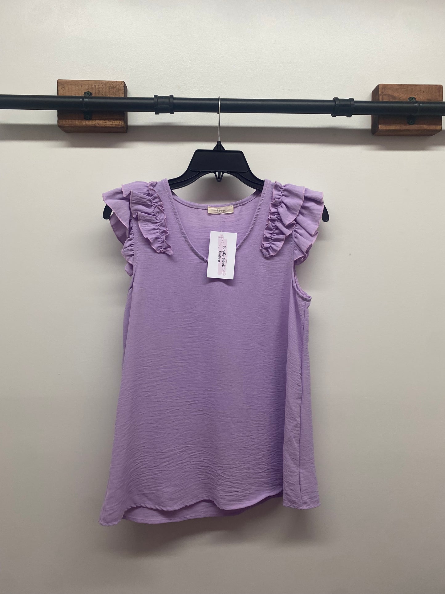 Lavender Ruffle Tank