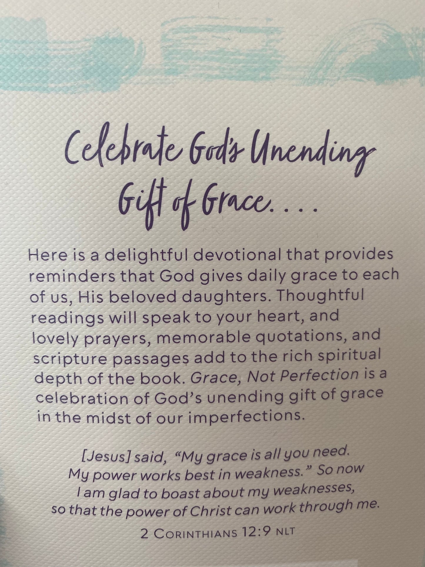 Grace Not PErfection