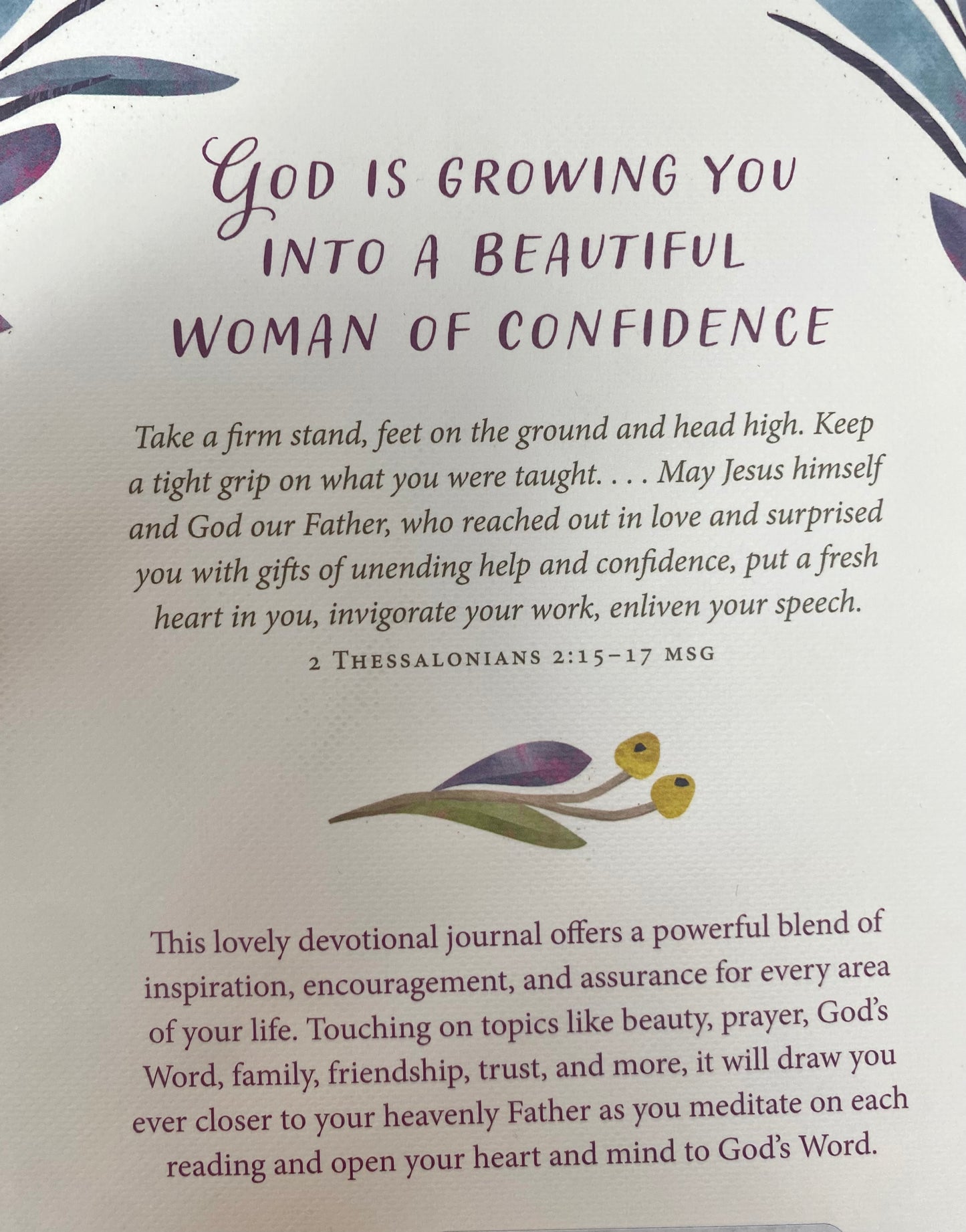 Cultivating Confidence