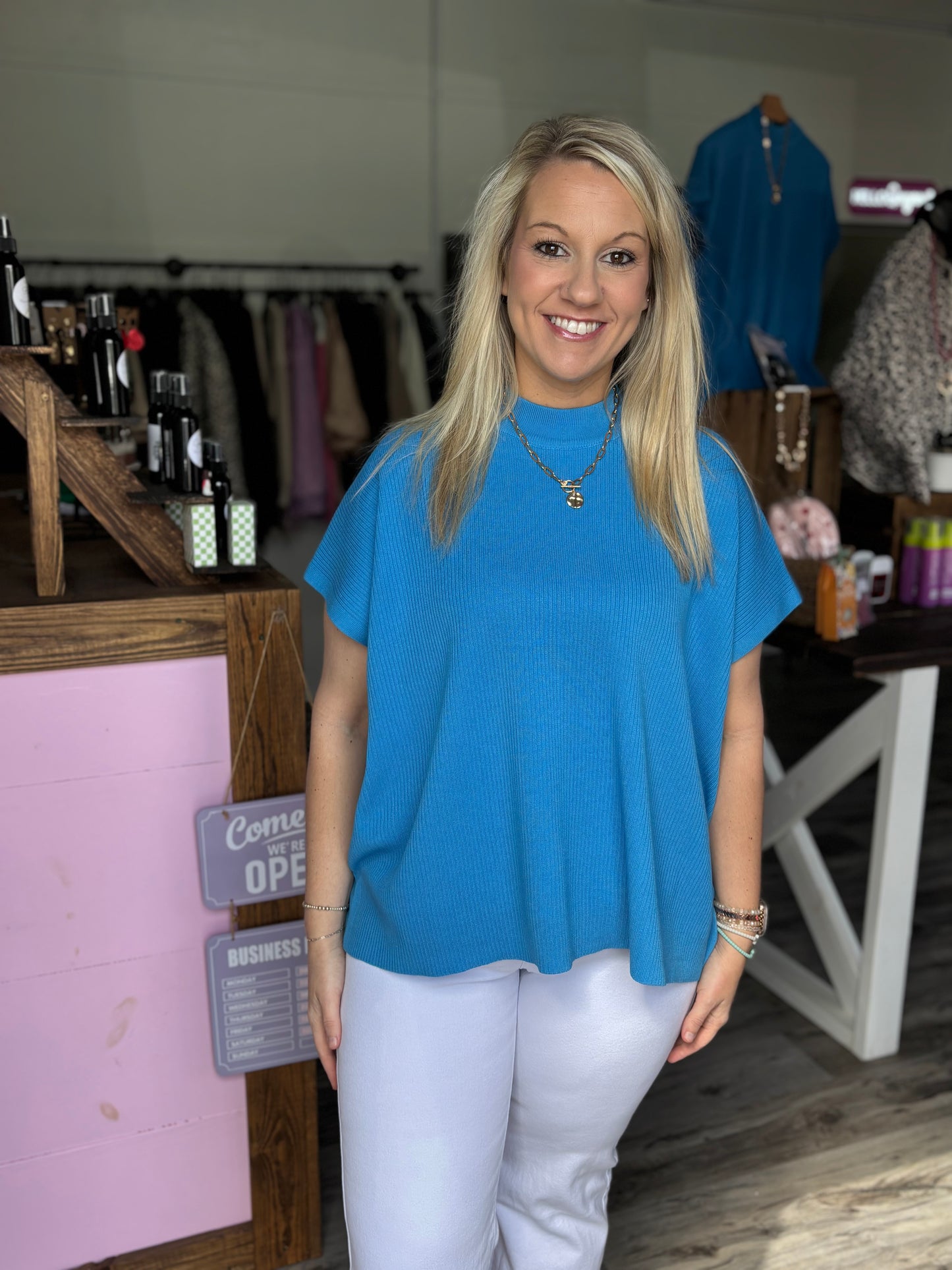 Deep Sky Mock Neck