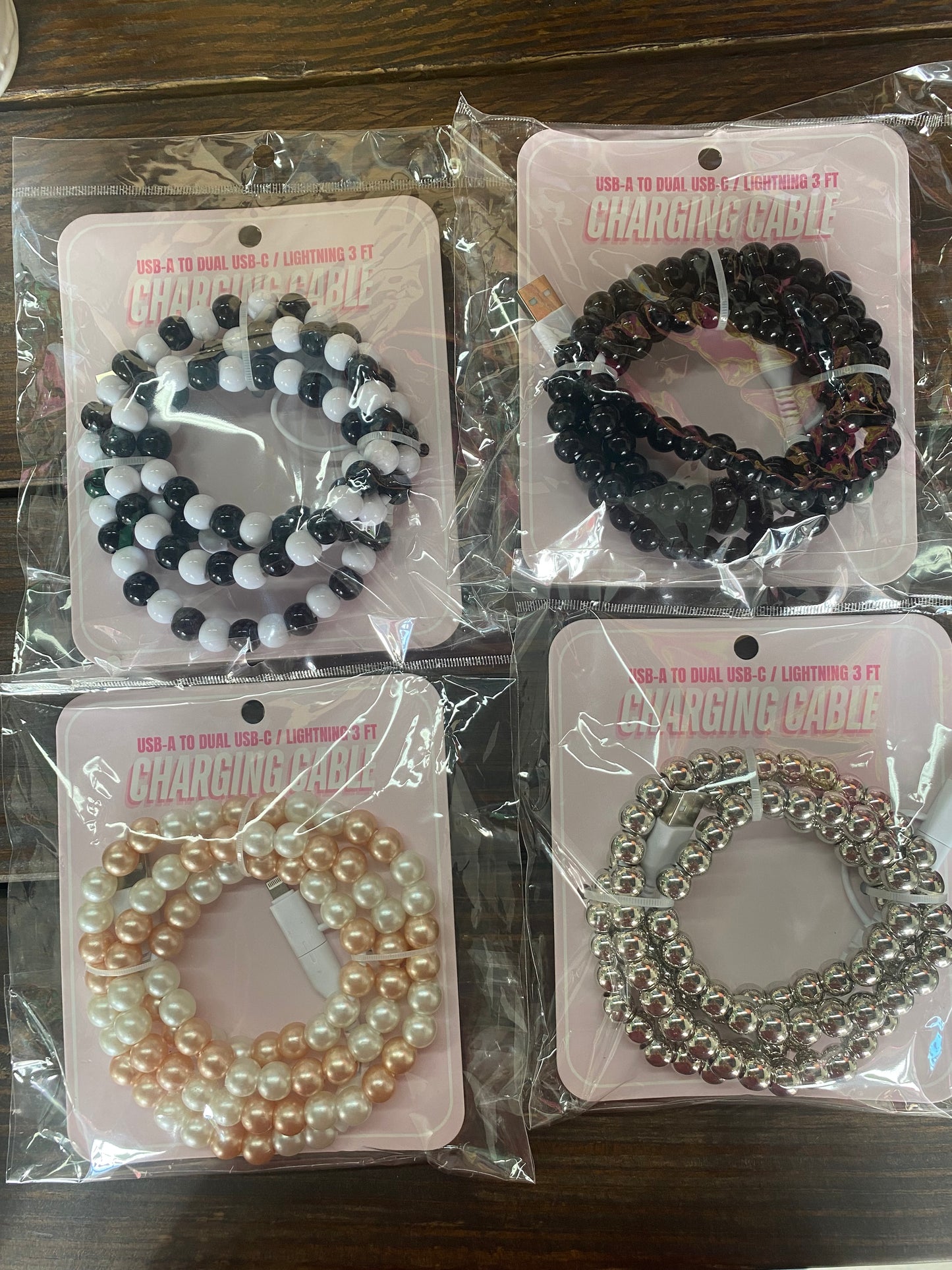 Dual End Beaded Phone Charger