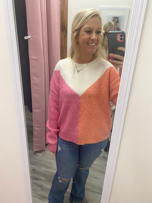 Color Block Sweater