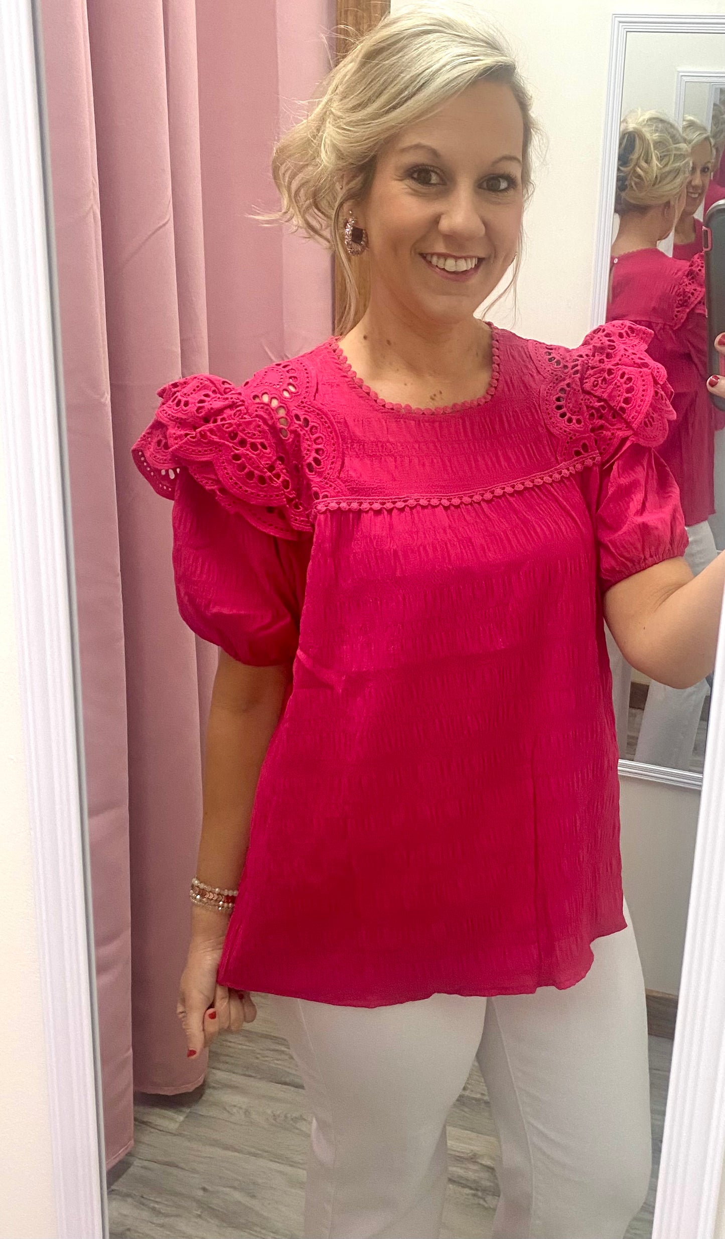 Eyelet Top