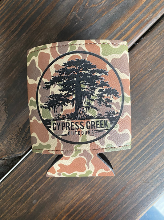 Leather/Camo Cypress Creek Koozie