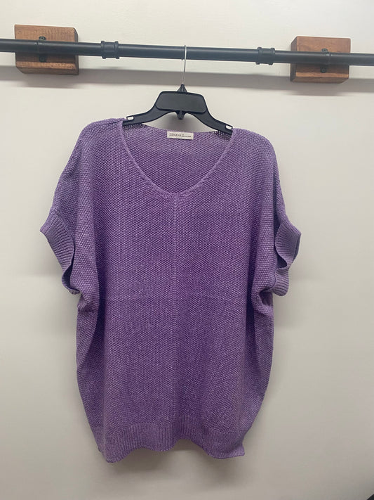 Lavender Short Sleeve Sweater