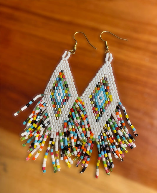 Boho beaded earrings